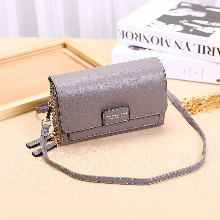 Crossbody Bag Made of Leather-Grey-2-State of Style
