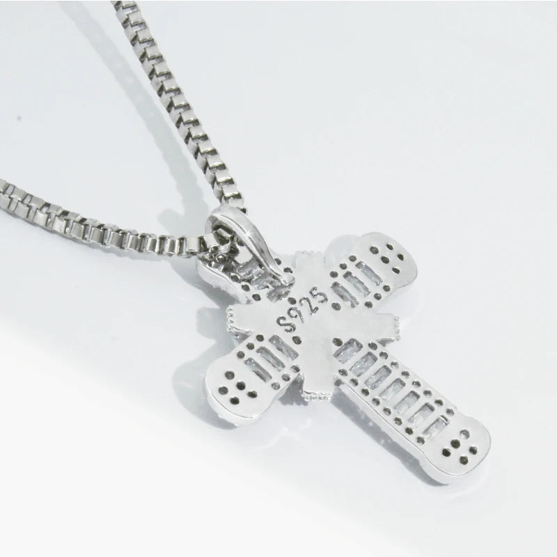 Crystal Cross Charm Necklace | Elegant Jewellery-Mary-Gold-State of Style