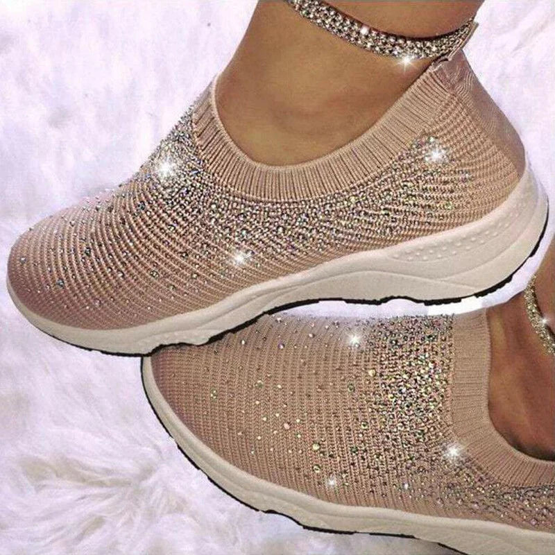 Crystal Shoes - GlamStep-BROWN-5.5-State of Style