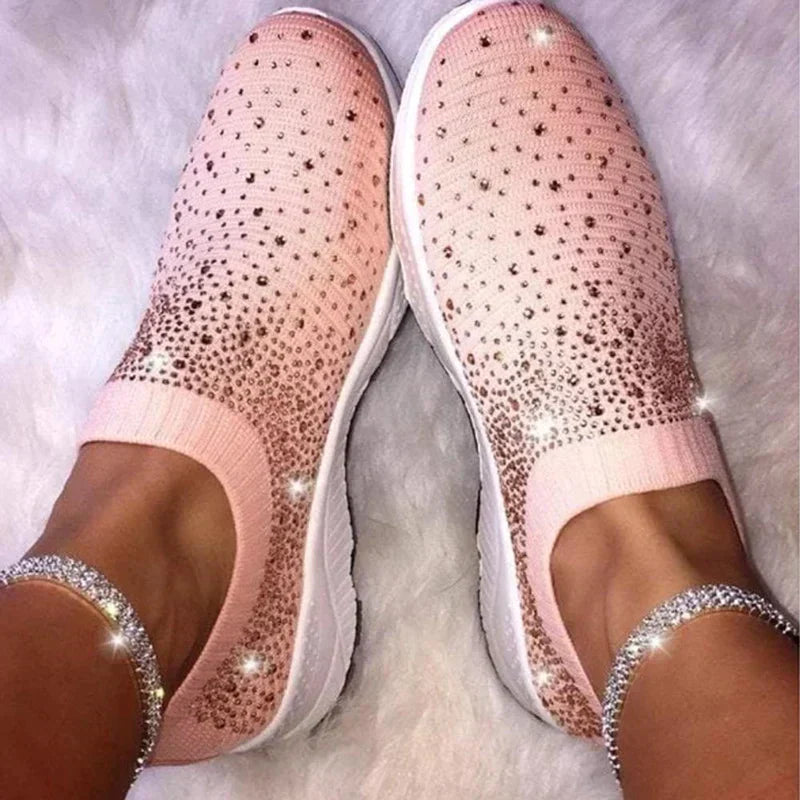 Crystal Shoes - GlamStep-LIGHT RED-5.5-State of Style