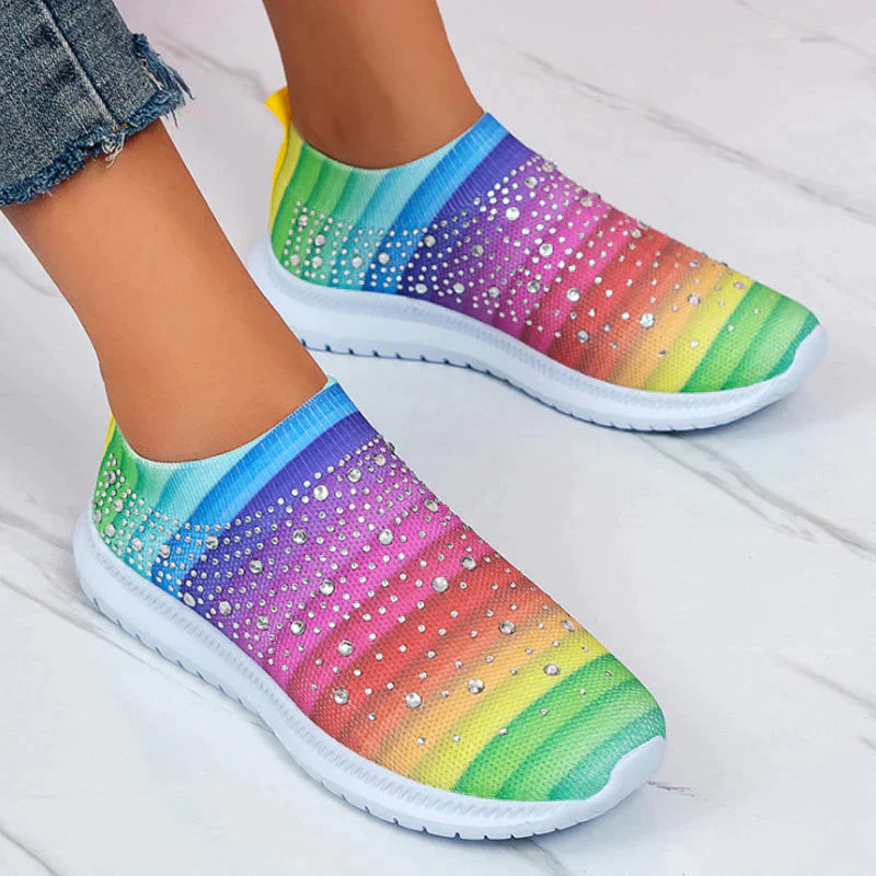 Crystal Shoes - GlamStep-MULTICOLOURED-5.5-State of Style