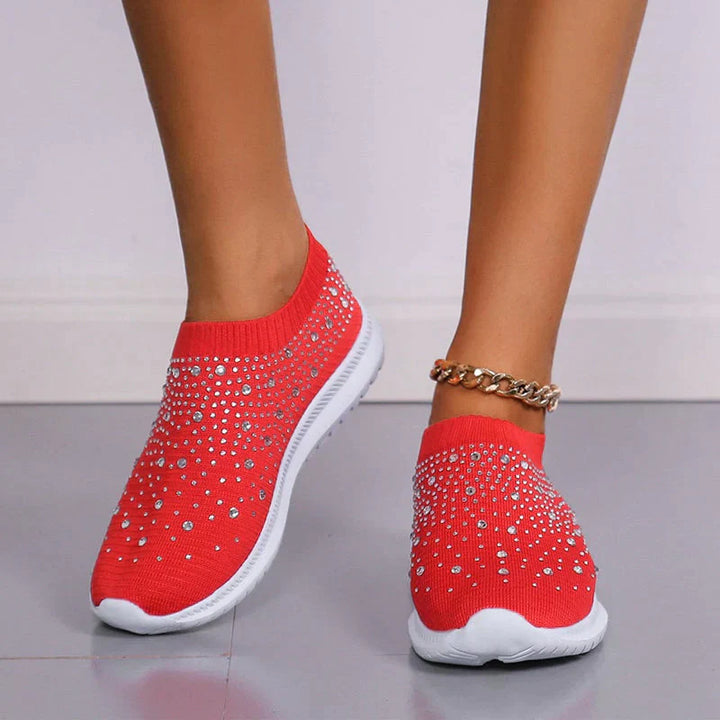 Crystal Shoes - GlamStep-RED-5.5-State of Style
