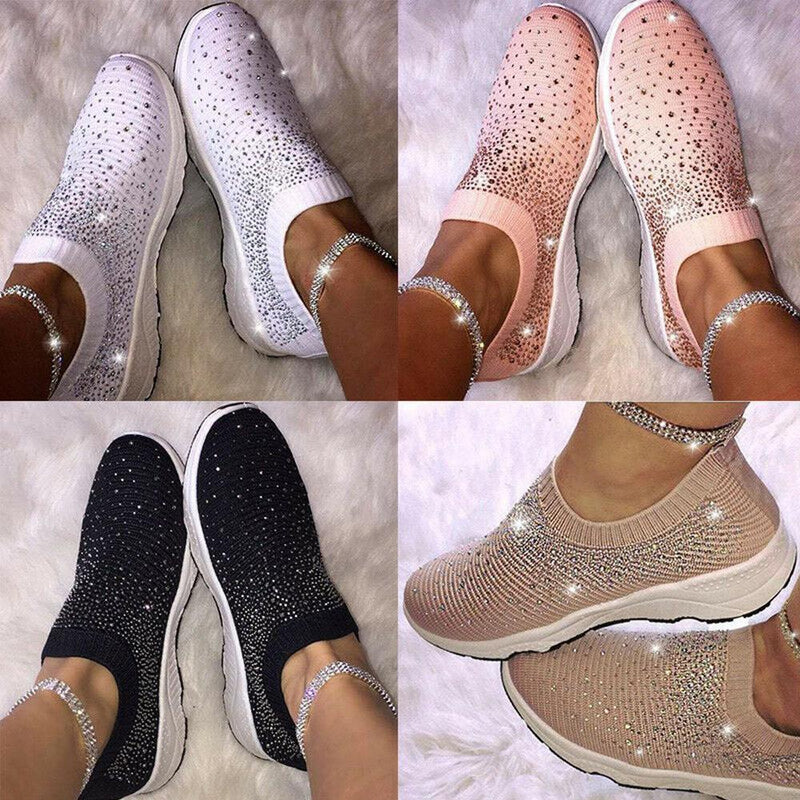 Crystal Shoes - GlamStep-WHITE-5.5-State of Style