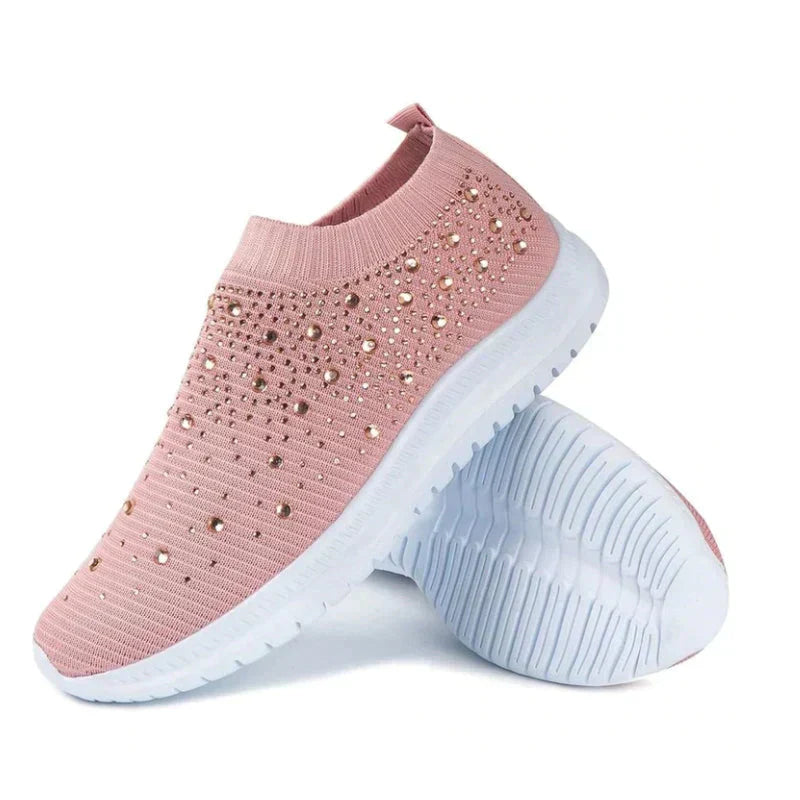 Crystal Shoes - GlamStep-WHITE-5.5-State of Style