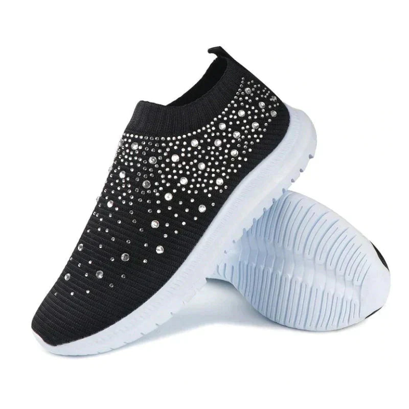 Crystal Shoes - GlamStep-WHITE-5.5-State of Style