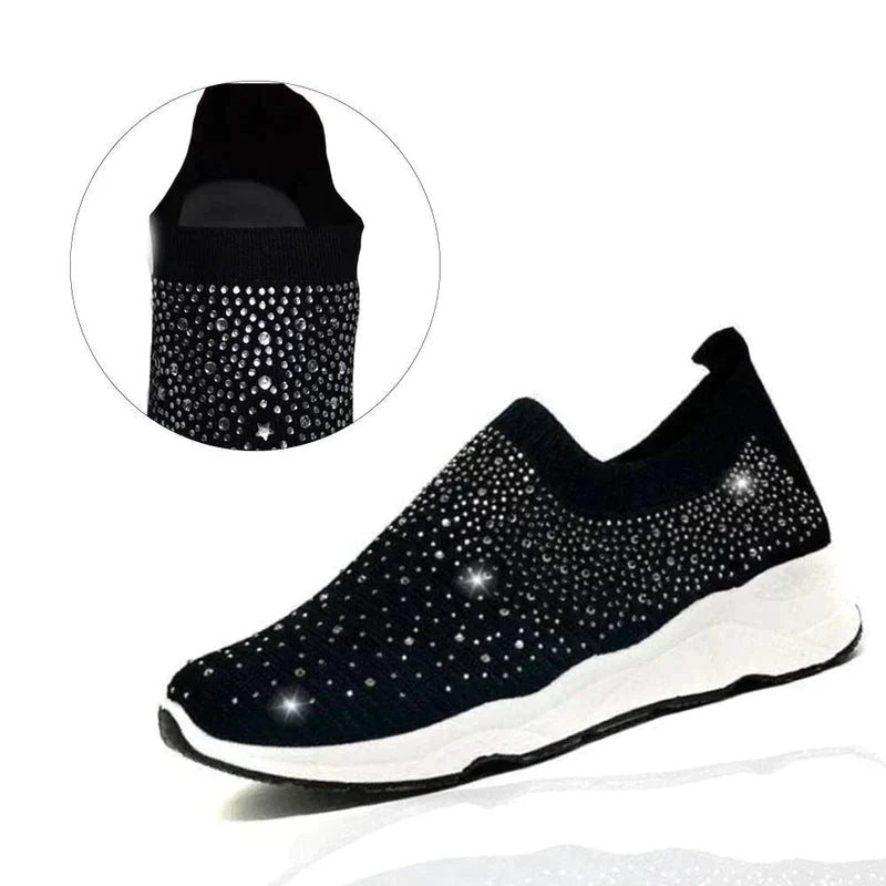 Crystal Shoes - GlamStep-WHITE-5.5-State of Style