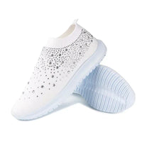 Crystal Shoes - GlamStep-WHITE-5.5-State of Style