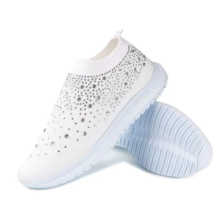 Crystal Shoes - GlamStep-WHITE-5.5-State of Style