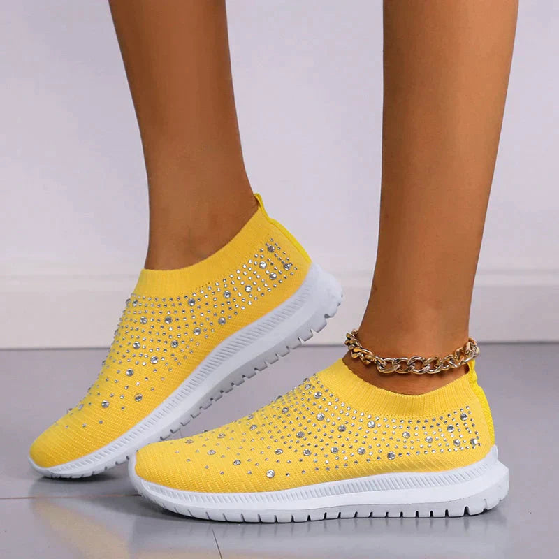 Crystal Shoes - GlamStep-YELLOW-5.5-State of Style
