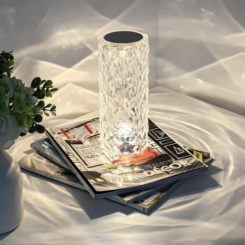 Crystal Table Lamp with Touch Control - Aurora-State of Style