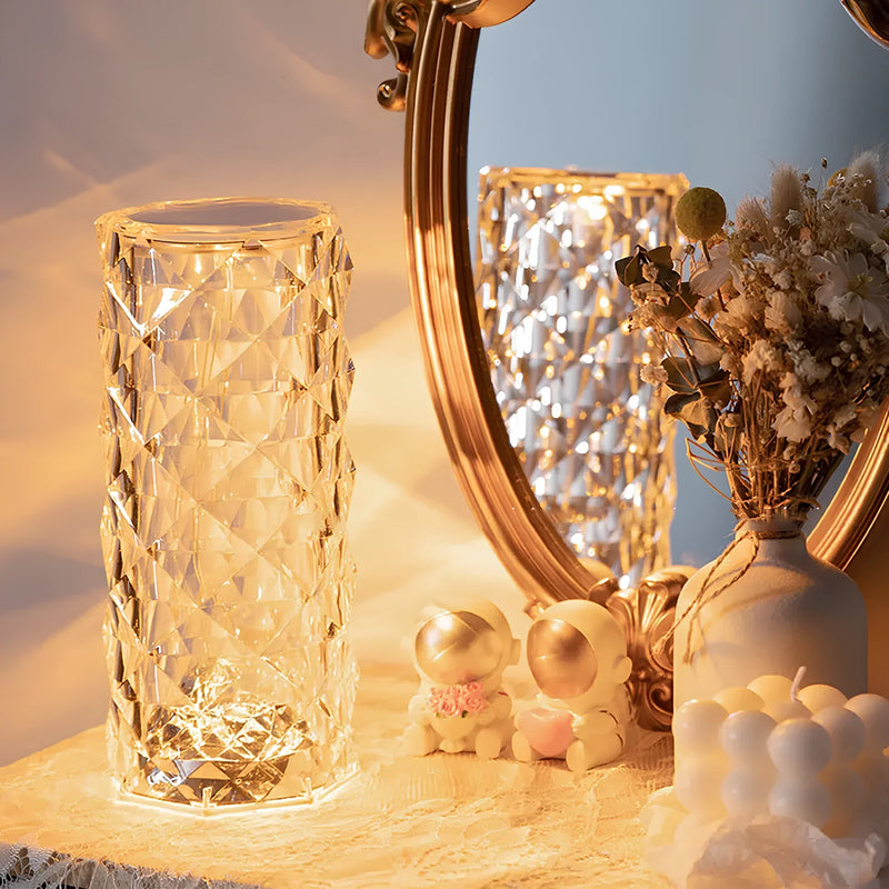 Crystal Table Lamp with Touch Control - Aurora-State of Style