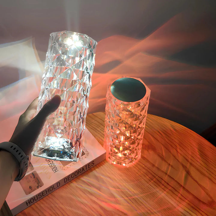 Crystal Table Lamp with Touch Control - Aurora-State of Style