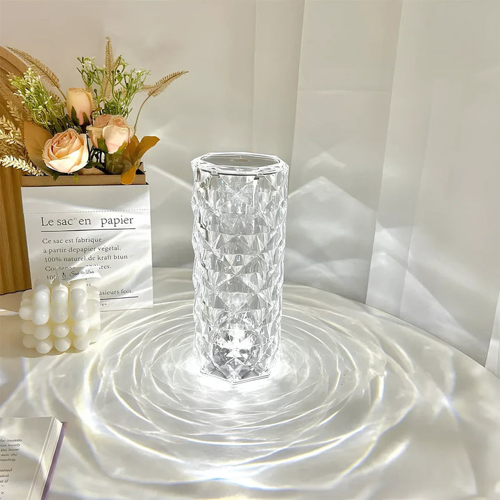 Crystal Table Lamp with Touch Control - Aurora-State of Style