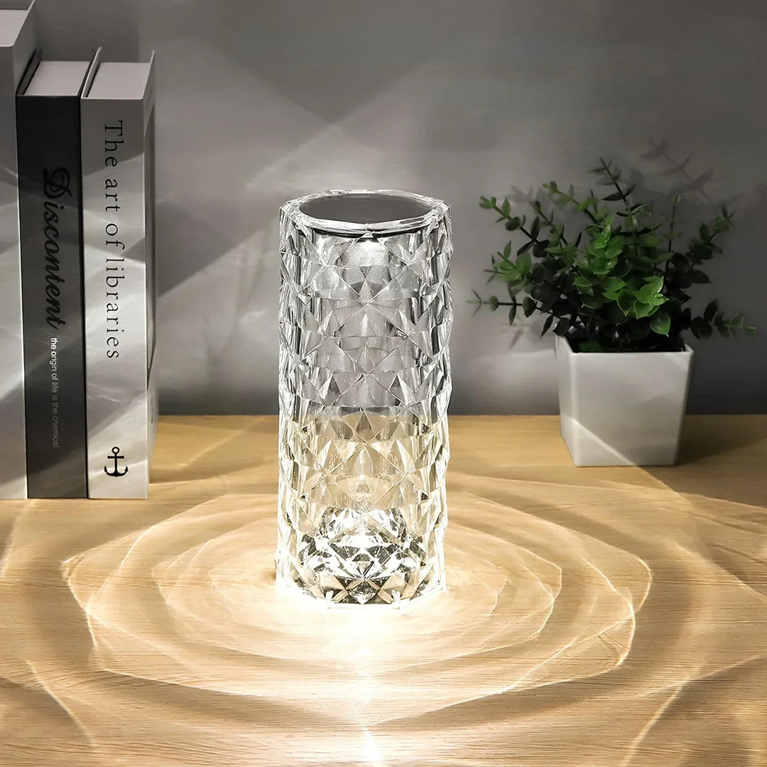 Crystal Table Lamp with Touch Control - Aurora-State of Style