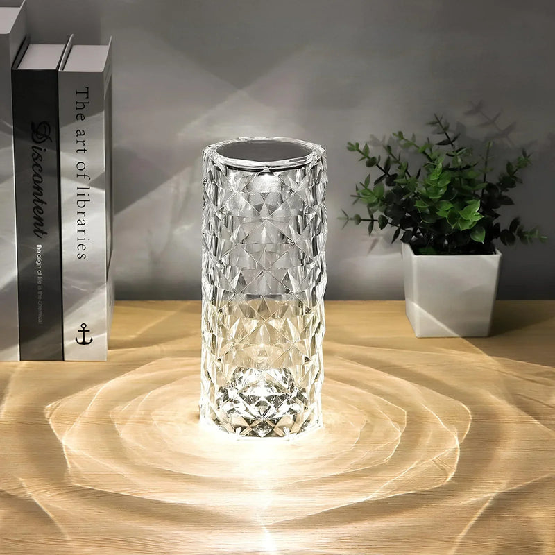 Crystal Table Lamp with Touch Control - Aurora-State of Style