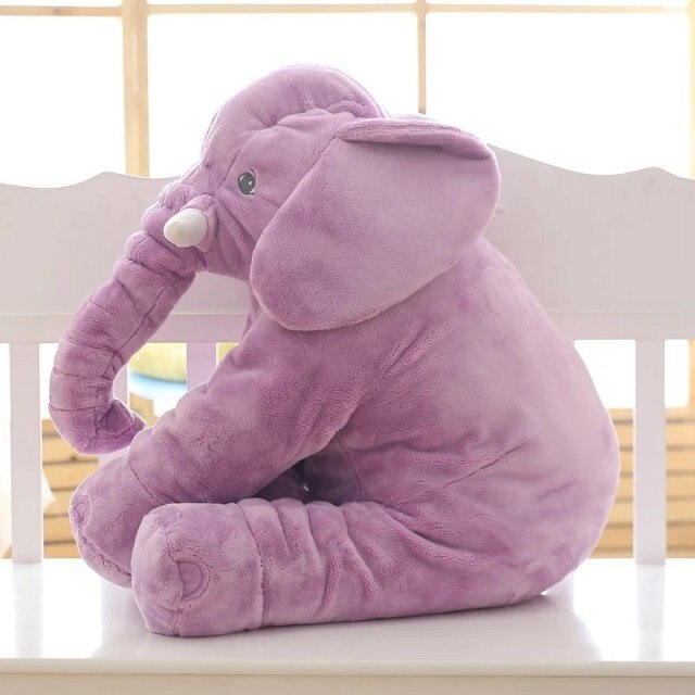 Cuddlephant Plush Elephant Cushion-Purple-40 cm-State of Style