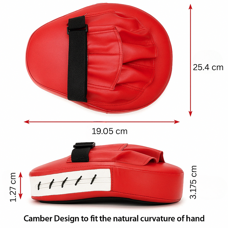 Curved Boxing Path - StrikeShield-Red-State of Style