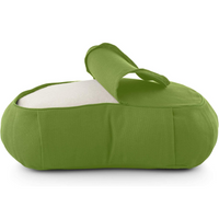 Curved Organic Cotton Meditation Cushion with Washable Cover-Blue-State of Style