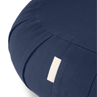 Curved Organic Cotton Meditation Cushion with Washable Cover-Blue-State of Style