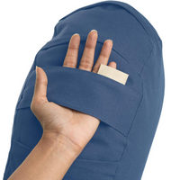 Curved Organic Cotton Meditation Cushion with Washable Cover-Blue-State of Style