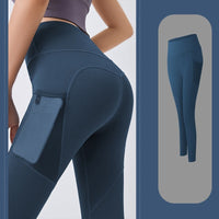 CurveFlex Plus-Size Summer Yoga Leggings-Navy Blue-2XL-State of Style