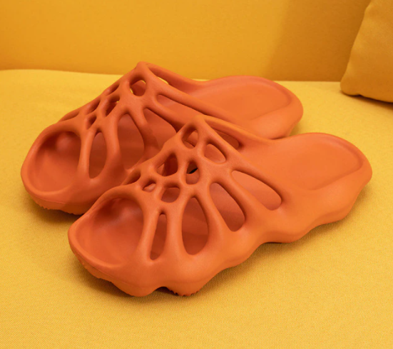 Cut-Out Platform Slippers-Orange-3.0-State of Style