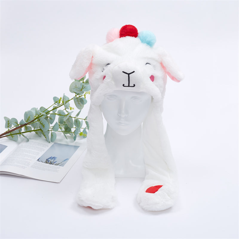 Cute Hat with Moving Ears - BunnyBounce Hat-Alpaca-State of Style