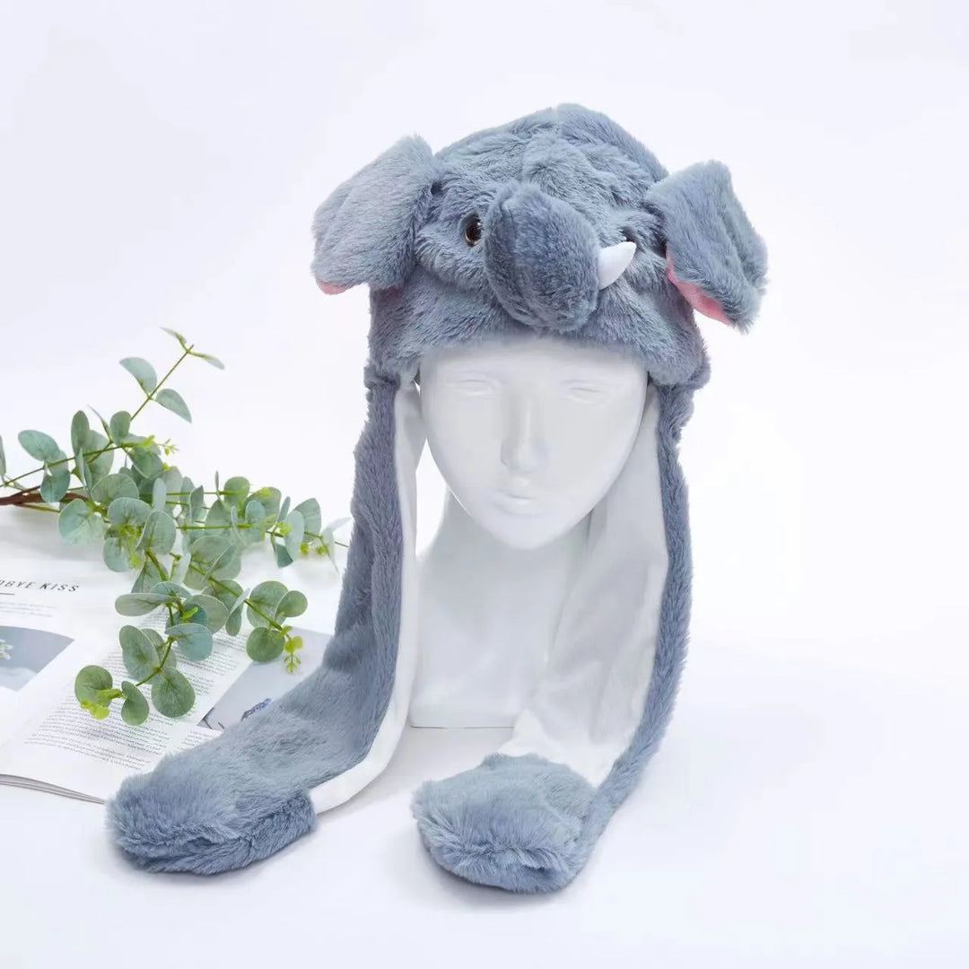Cute Hat with Moving Ears - BunnyBounce Hat-Elephant-State of Style