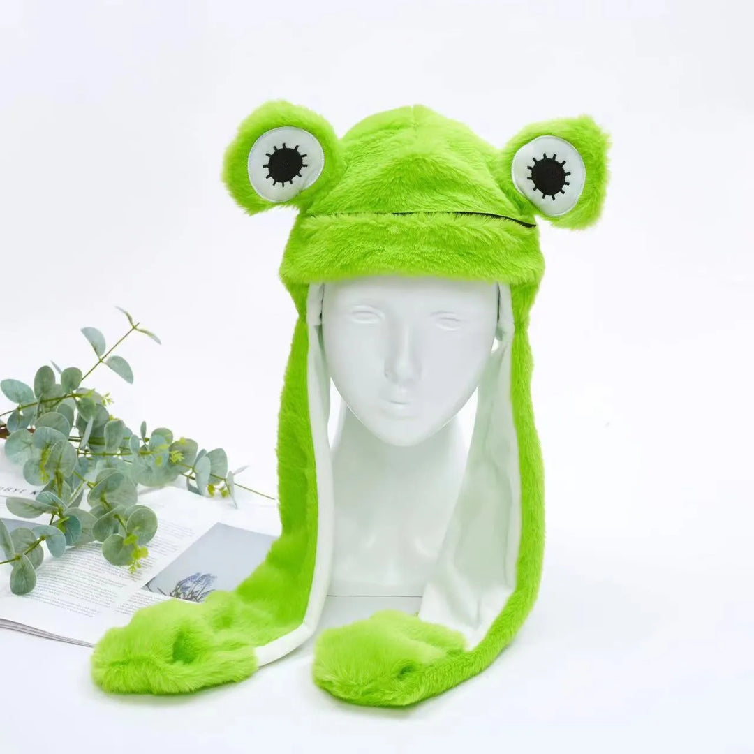 Cute Hat with Moving Ears - BunnyBounce Hat-Frog-State of Style