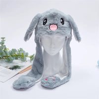 Cute Hat with Moving Ears - BunnyBounce Hat-Gray Rabbit-State of Style