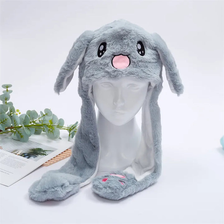 Cute Hat with Moving Ears - BunnyBounce Hat-Gray Rabbit-State of Style