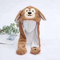 Cute Hat with Moving Ears - BunnyBounce Hat-Light Brown Monkey-State of Style