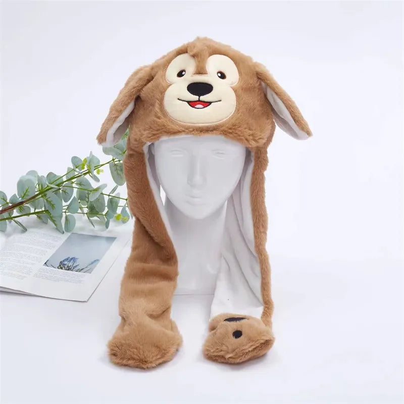 Cute Hat with Moving Ears - BunnyBounce Hat-Light Brown Monkey-State of Style