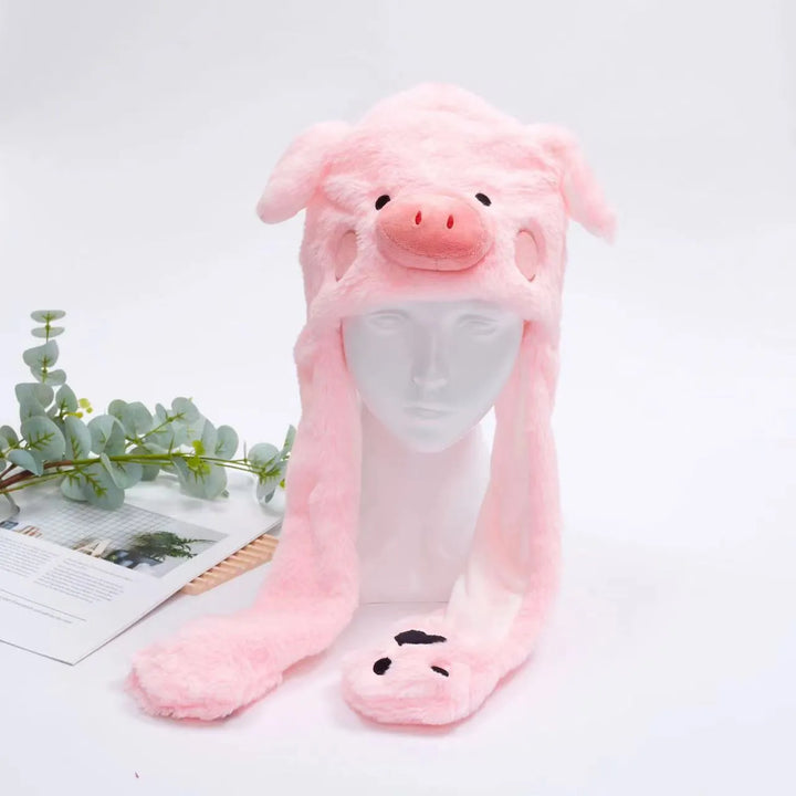 Cute Hat with Moving Ears - BunnyBounce Hat-Pig-State of Style