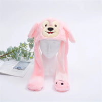 Cute Hat with Moving Ears - BunnyBounce Hat-Pink Monkey-State of Style