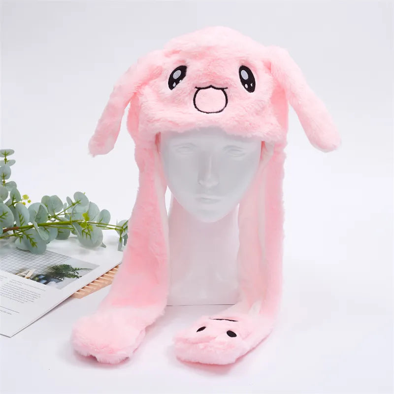 Cute Hat with Moving Ears - BunnyBounce Hat-Pink Rabbit-State of Style