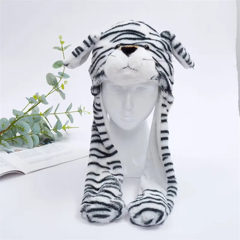 Cute Hat with Moving Ears - BunnyBounce Hat-Striped Dog-State of Style