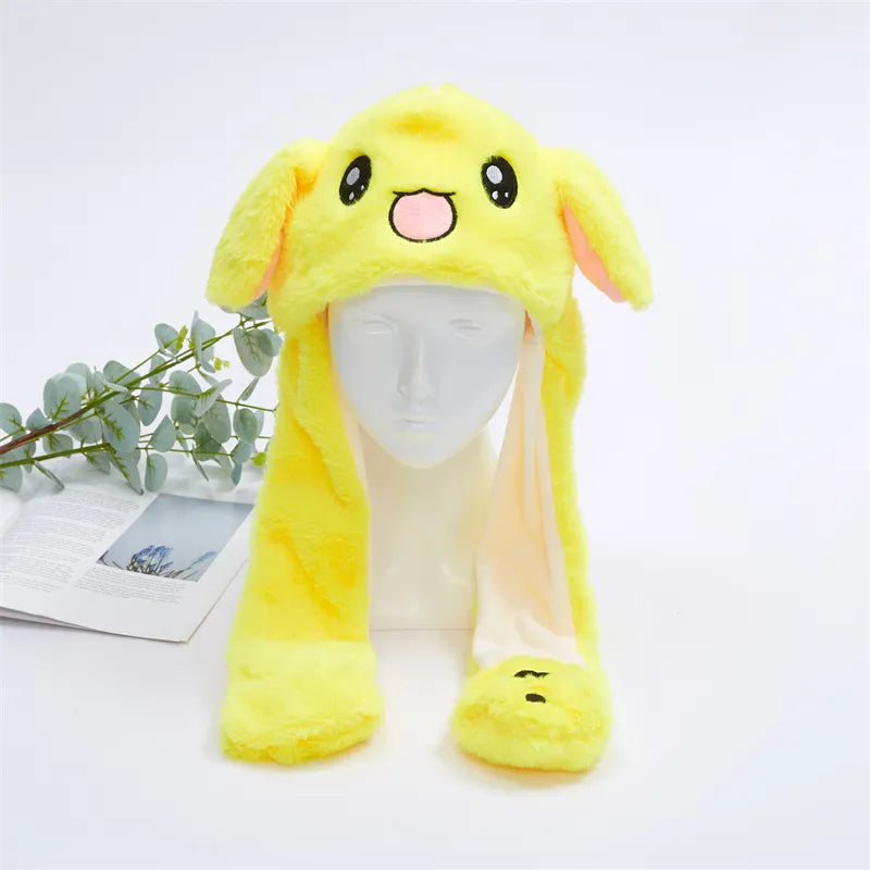 Cute Hat with Moving Ears - BunnyBounce Hat-Yellow Rabbit-State of Style