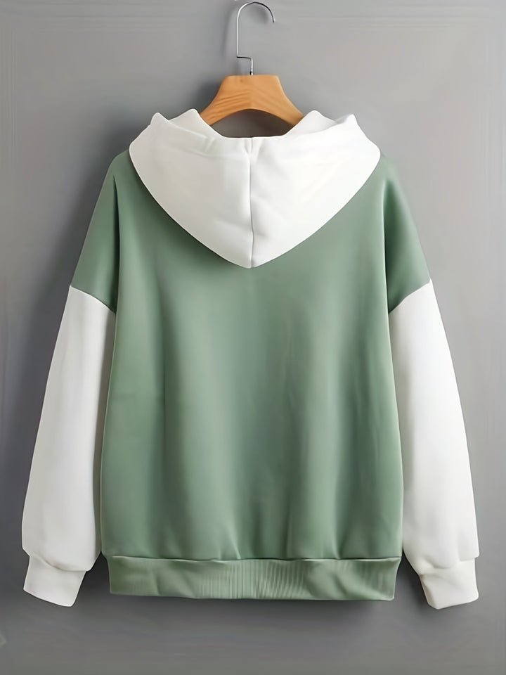 Cute Ladies Hoodie with Kangaroo Pocket - Amira-Green-XS-State of Style