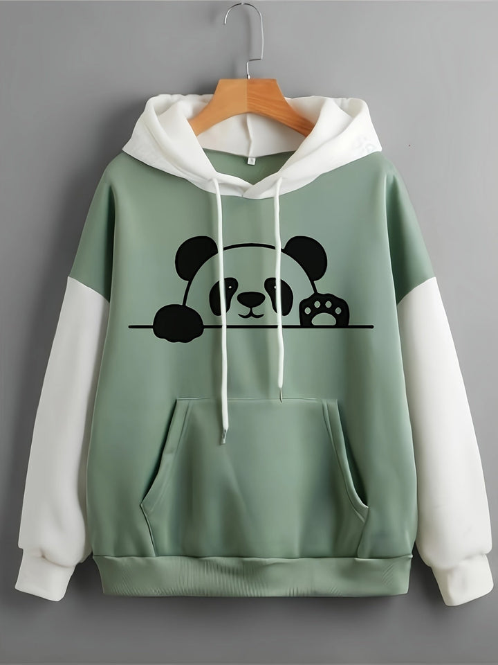 Cute Ladies Hoodie with Kangaroo Pocket - Amira-Green-XS-State of Style
