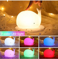 Cute Whale Night Light with Colour Changing - GlowWhale-State of Style