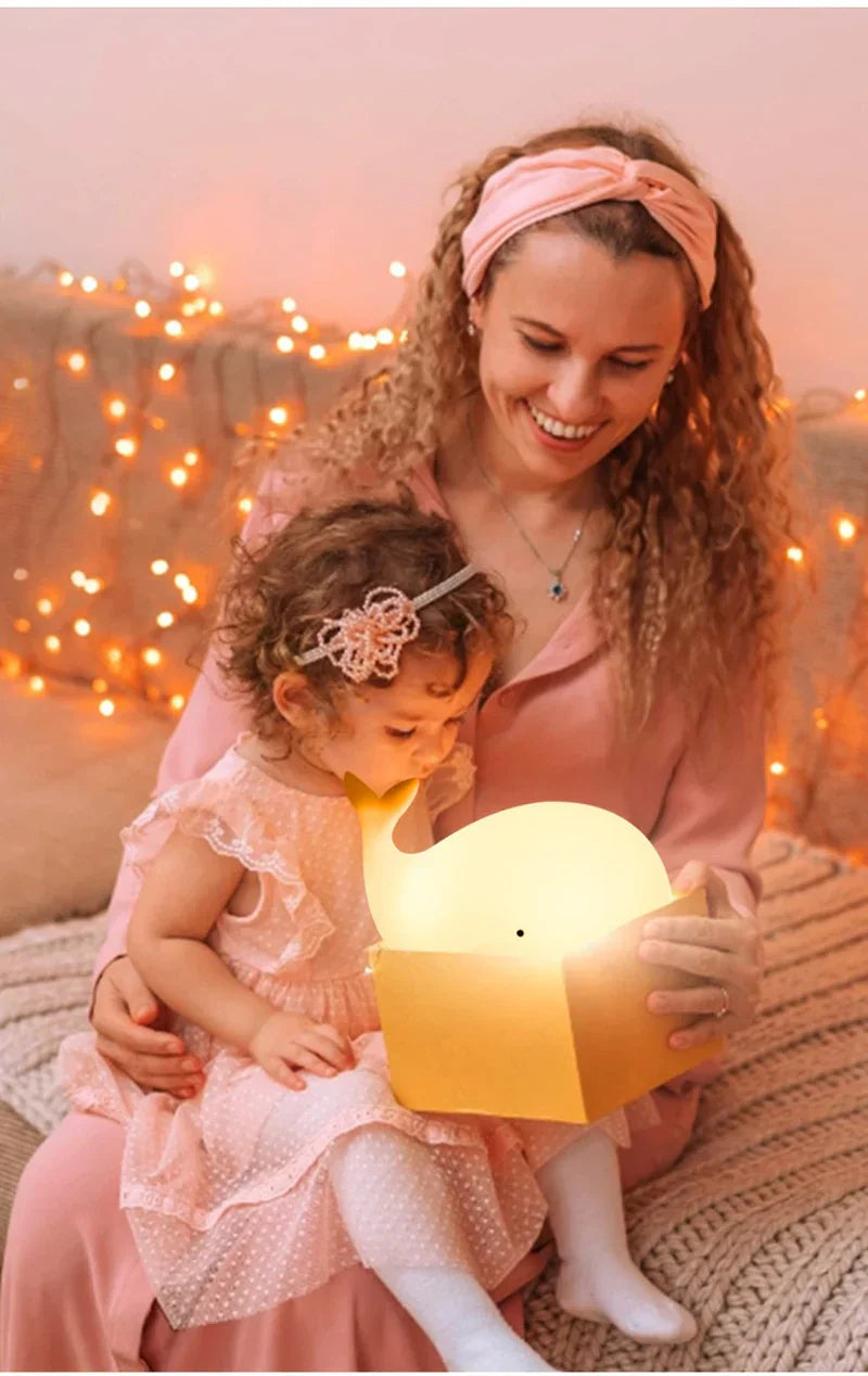 Cute Whale Night Light with Colour Changing - GlowWhale-State of Style