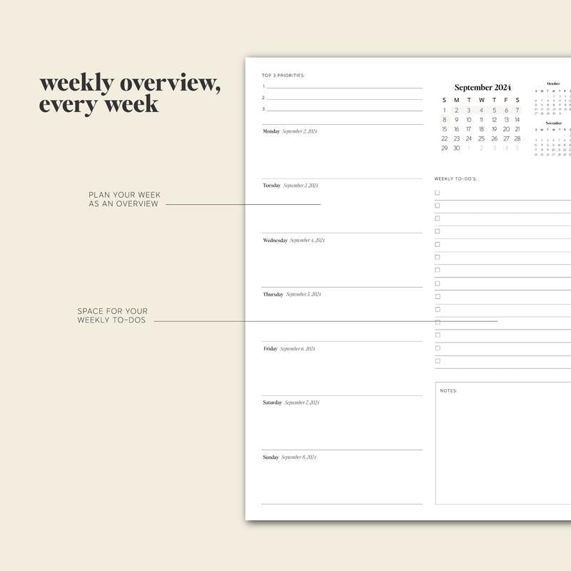 Daily Planner 24-25 – PlanEase-State of Style