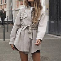 Dalia Women's Mid-Length Wool Coat | Stylish and Elegant Overcoat-S-State of Style