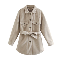 Dalia Women's Mid-Length Wool Coat | Stylish and Elegant Overcoat-S-State of Style
