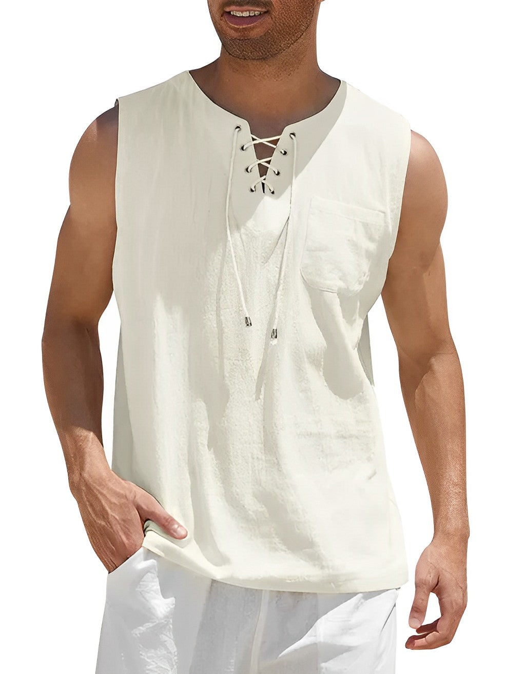 Dave Tank Top – Men’s Edition-Cream-M-State of Style