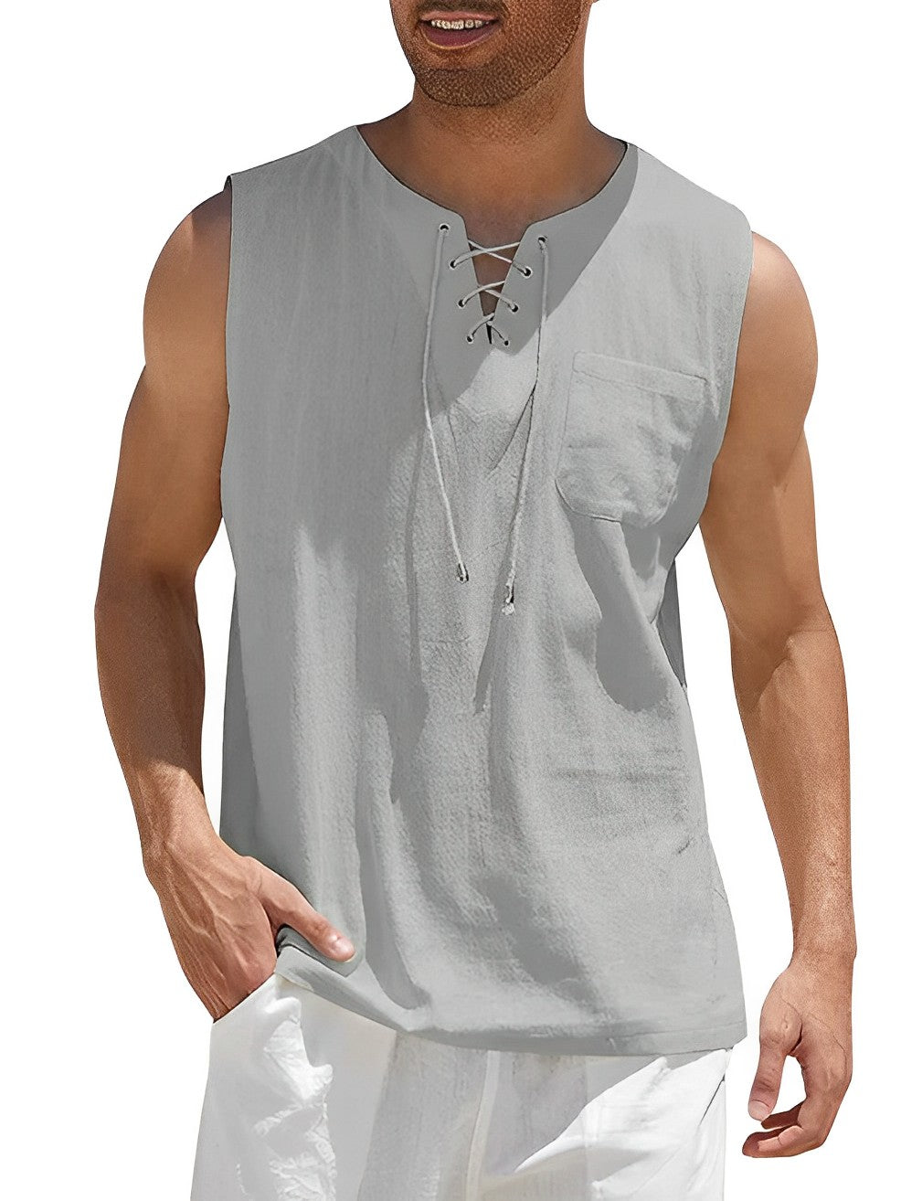 Dave Tank Top – Men’s Edition-Light Grey-M-State of Style