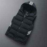 David Bodywarmer | Luxe Men's Vest-Black-M-State of Style