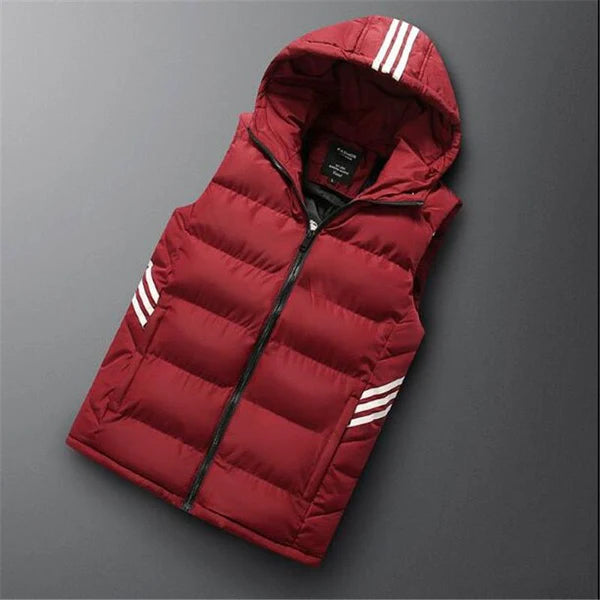 David Bodywarmer | Luxe Men's Vest-Red-M-State of Style