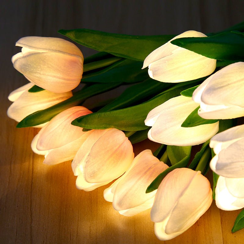 Decorative LED Tulip Table Lamp – Florima-White-2-State of Style